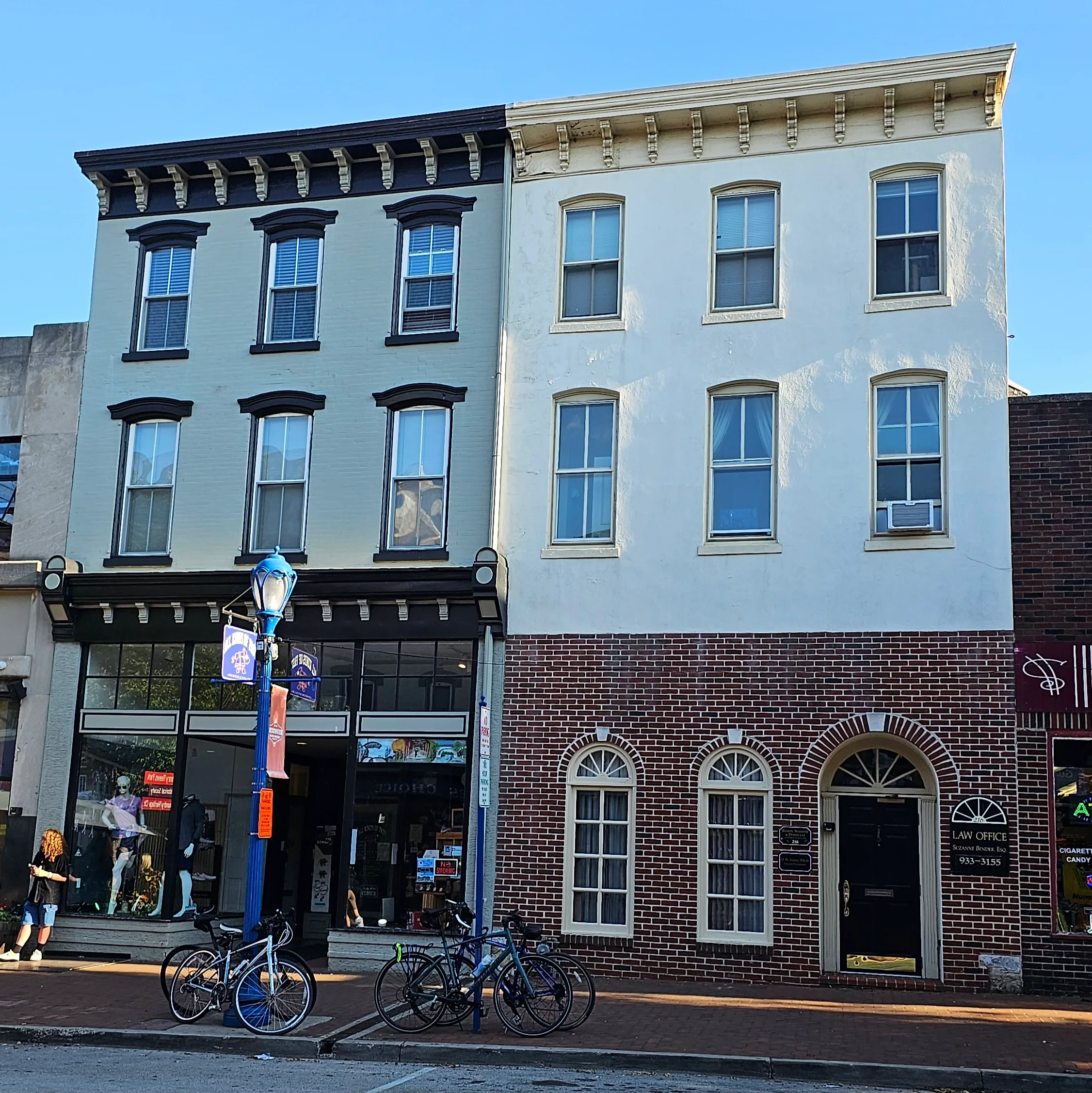 Buildings on Bridge Street in Phoenixville, Chester County, Pennsylvania