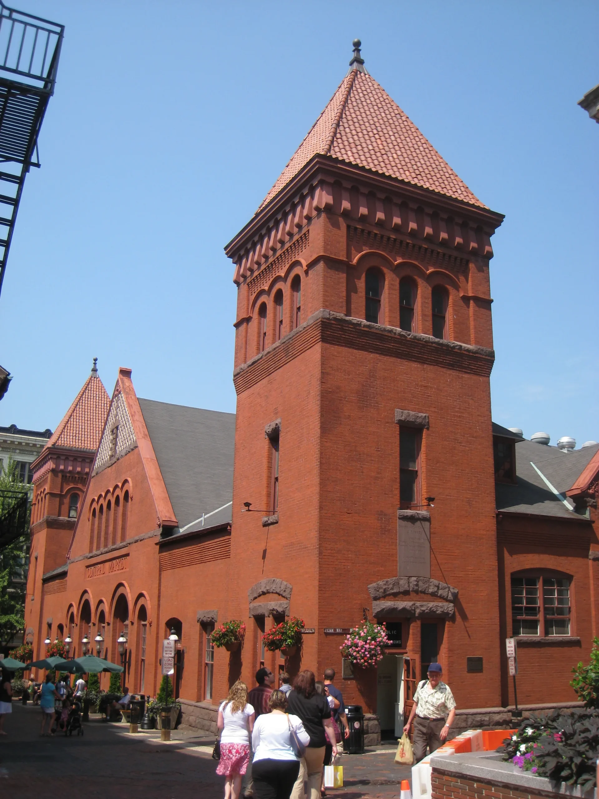 Exterior of Lancaster Central Market in downtown Lancaster, Pennsylvania