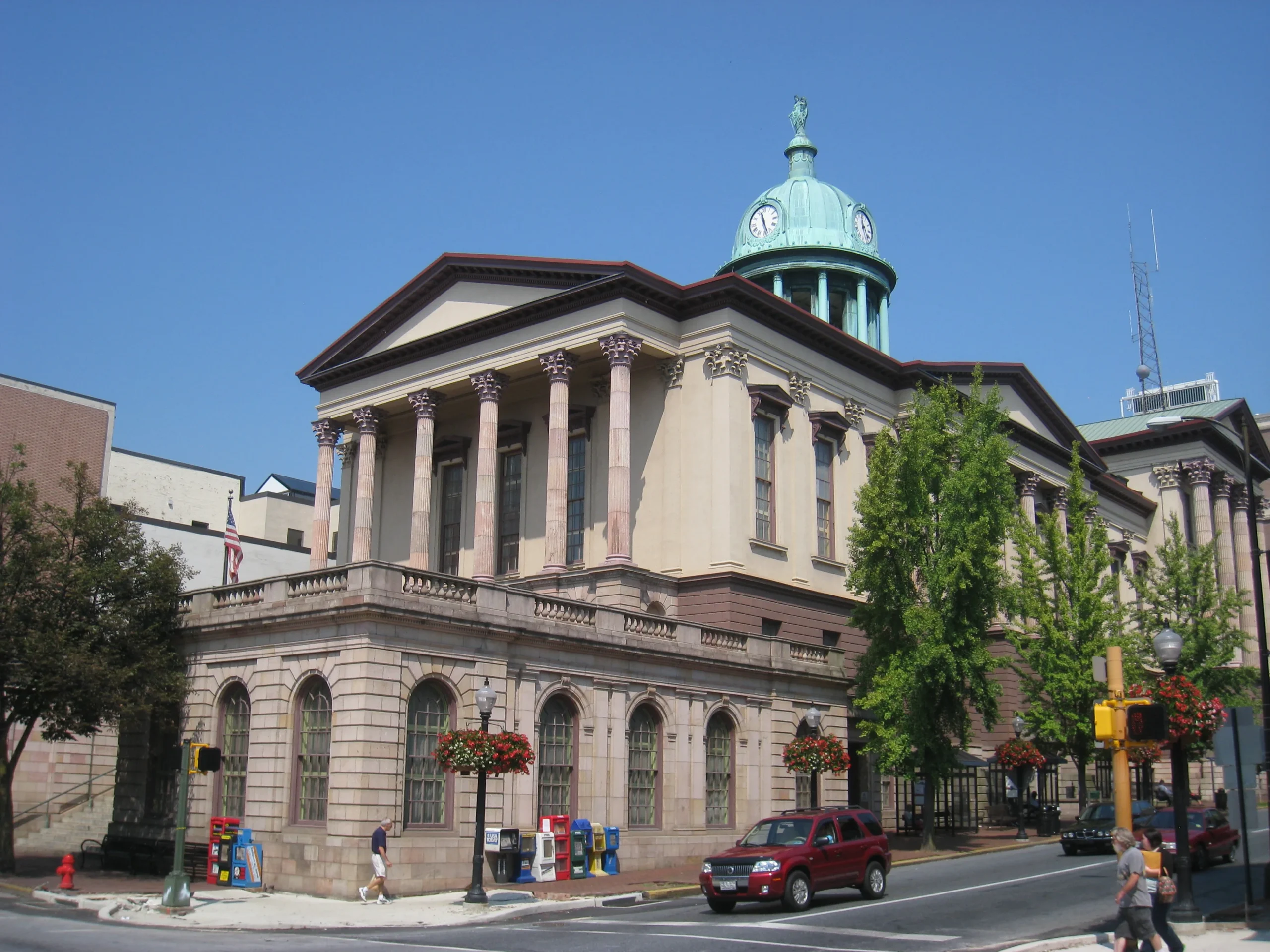 Exterior of the Lancaster County Courthouse in Lancaster, Pennsylvania