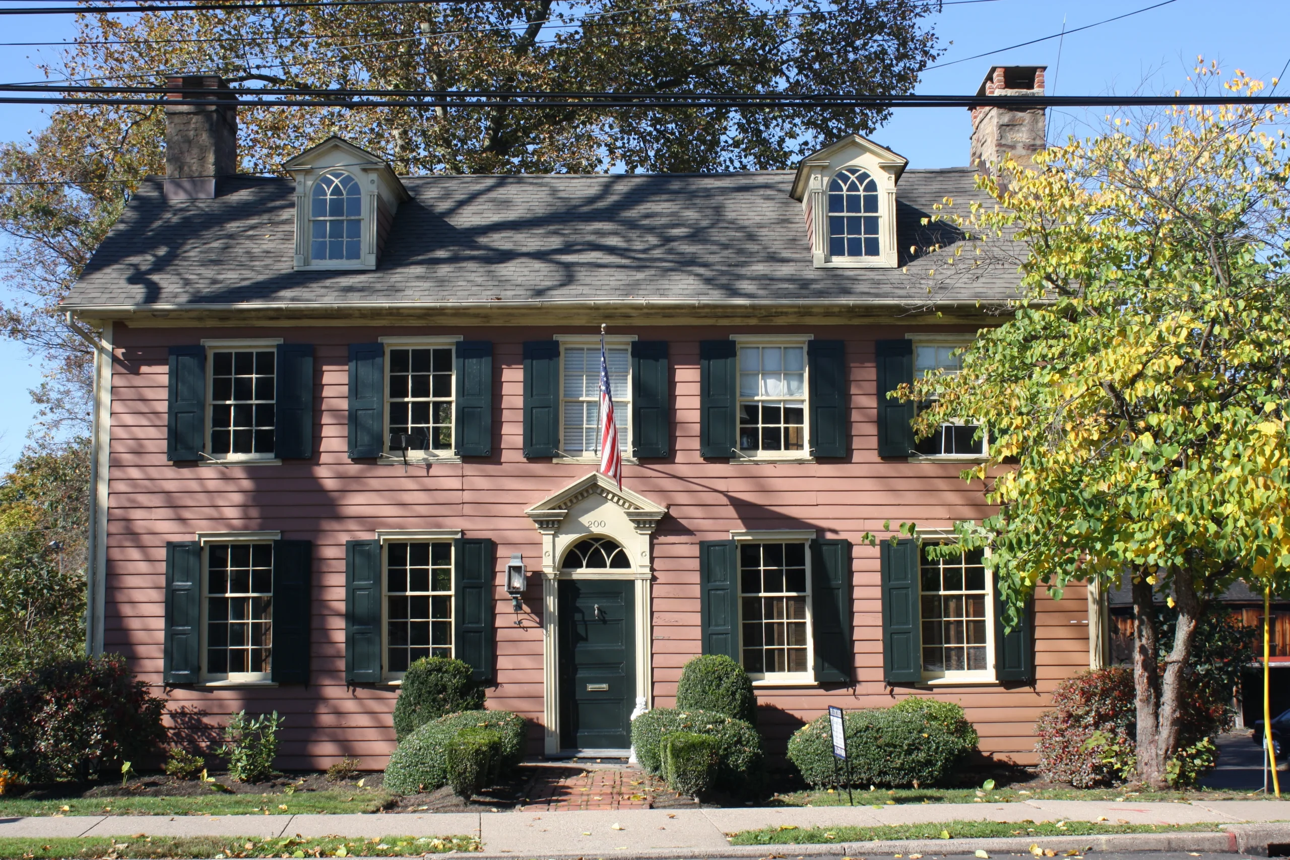 Historic building in the Newtown Historic District in Bucks County, Pennsylvania